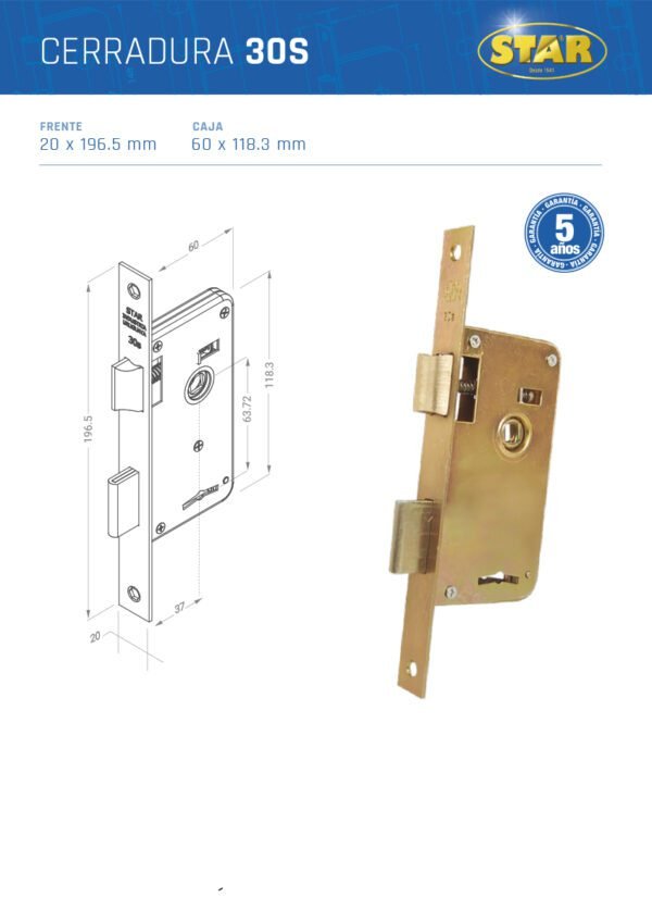 Cerradura 30 S - Imagen 2